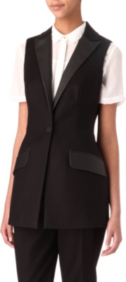 KAREN MILLEN Longline fitted waistcoat