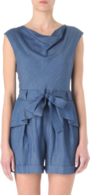 KAREN MILLEN Chambray playsuit