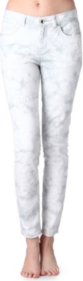 KAREN MILLEN Tie-dye skinny high-rise jeans