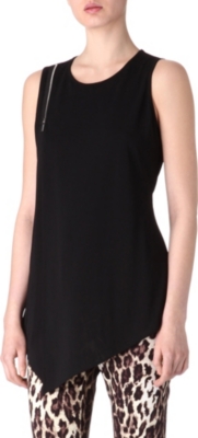 KAREN MILLEN Draped crepe vest