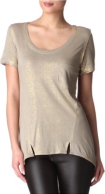 KAREN MILLEN Metallic t-shirt