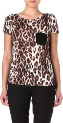 KAREN MILLEN Leopard print t-shirt
