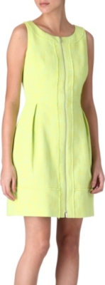 KAREN MILLEN Tweed neon dress