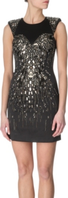KAREN MILLEN Metallic beaded dress