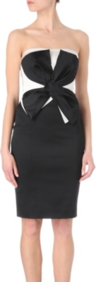 KAREN MILLEN Signature stretch satin dress