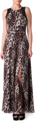 KAREN MILLEN Leopard-print maxi dress