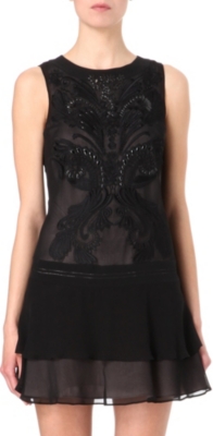 KAREN MILLEN Cutwork and bead dress