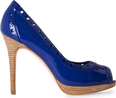 KAREN MILLEN Patent-leather courts (Blue