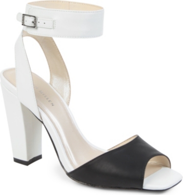 KAREN MILLEN Monochrome leather sandals