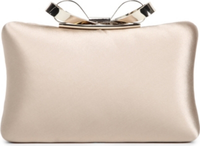 KAREN MILLEN Satin bow clutch