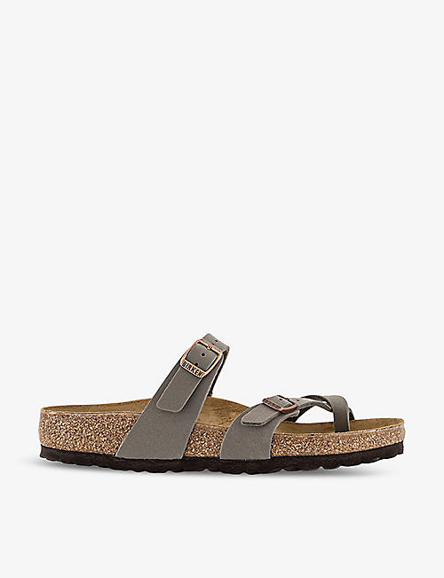 BIRKENSTOCK: Mayari faux-leather sandals