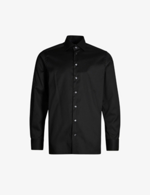 ETON: Signature pleated-cuff regular-fit cotton-twill shirt