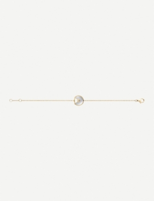 CARTIER: Amulette de Cartier 18ct yellow-gold and white mother-of-pearl bracelet