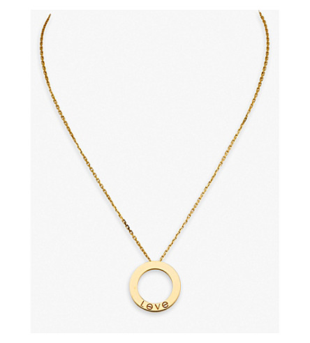 selfridges cartier 18ct necklace yellow gold