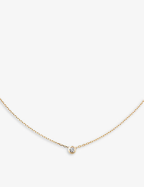 CARTIER: Cartier d’Amour large 18ct yellow-gold and 0.18ct diamond necklace