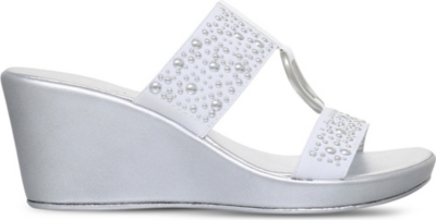 carvela white heeled sandals
