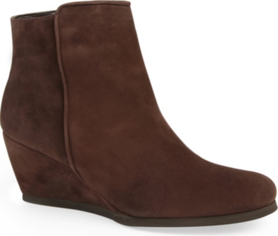 CARVELA Saddle suede wedge boots