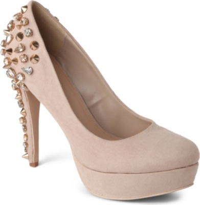 CARVELA Arrest embellished suede courts