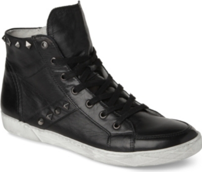 CARVELA Link leather high-top trainers