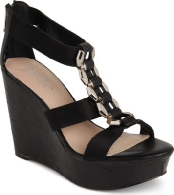 CARVELA Keira grosgrain wedge sandals