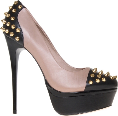 KG BY KURT GEIGER Esme spiked leather courts