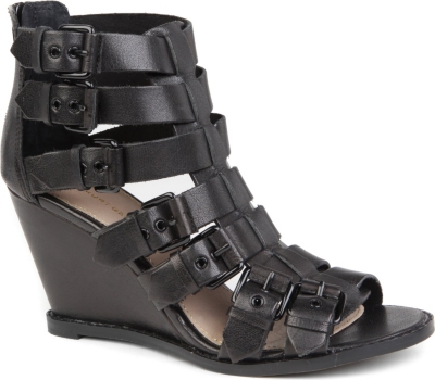 KG BY KURT GEIGER Mandy leather wedge sandals