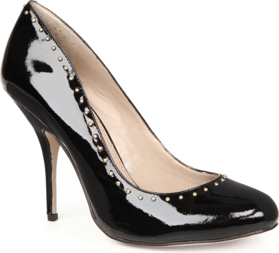 KG BY KURT GEIGER Bella patent-leather studded courts