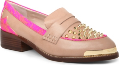 KG BY KURT GEIGER Lasso leather studded loafers