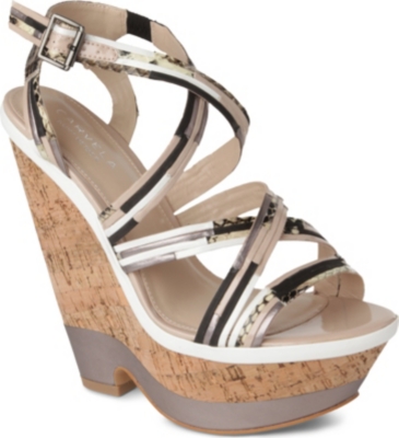 CARVELA Kool tri-tone wedge sandals