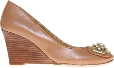 NINE WEST Tanaya leather wedge courts
