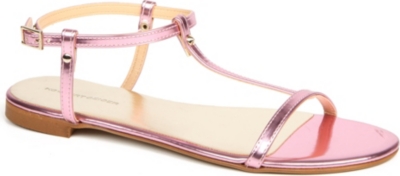 KG BY KURT GEIGER Match faux-leather metallic sandals