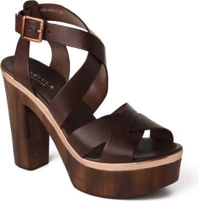 CARVELA Kathleen leather platfrom sandals
