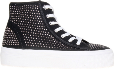 KG BY KURT GEIGER Lennie studded fabric flatform trainers
