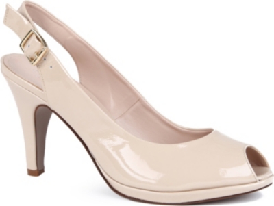 CARVELA August patent leather slingback courts