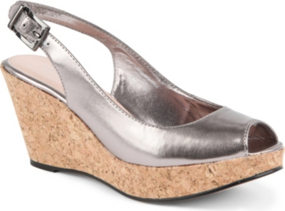 CARVELA Kex metallic wedge sandals