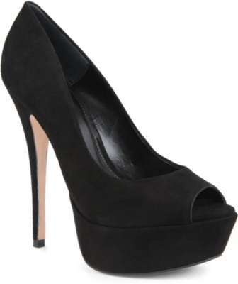 CARVELA Adjacent suede platform courts