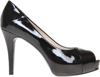 NINE WEST Cadee3 patent leather peep toe courts