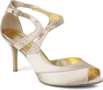 NINE WEST Glamsgal2 satin sandals