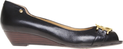 NINE WEST Melikey leather wedge courts