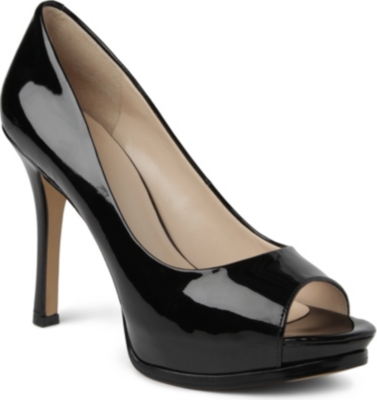 NINE WEST Miss3 patent peep-toe courts
