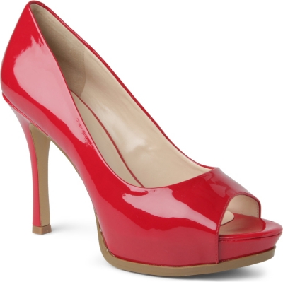 NINE WEST Miss3 patent peep-toe courts