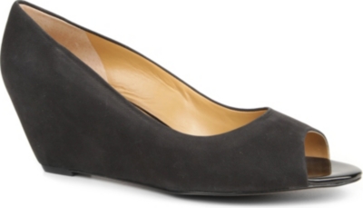 NINE WEST Mymoon leather wedge courts