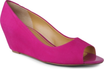 NINE WEST Mymoon peep-toe wedges