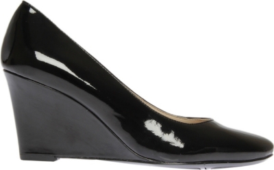 NINE WEST Tinydancer patent leather wedge courts