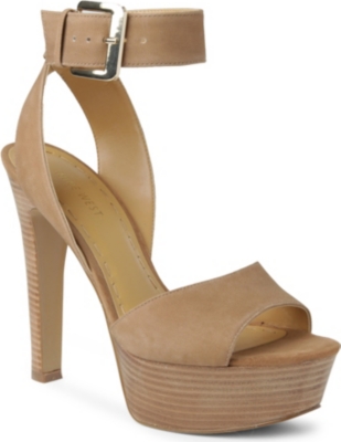 NINE WEST Archavia leather platform sandals