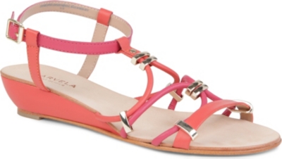 CARVELA Kluster leather wedge sandals