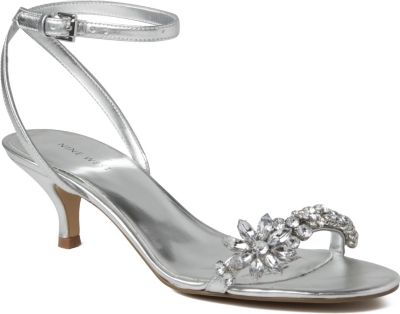 NINE WEST Offcourse metallic embellished sandals