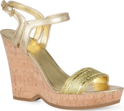 NINE WEST Trickster metallic wedges