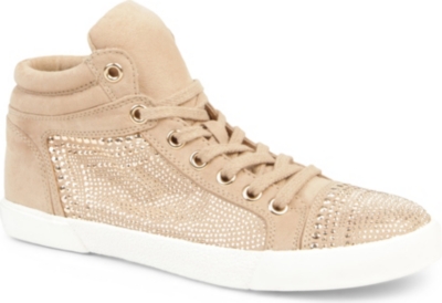 CARVELA Lorena leather hi-top trainers