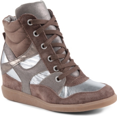 KG BY KURT GEIGER Lazer high-top wedge trainers